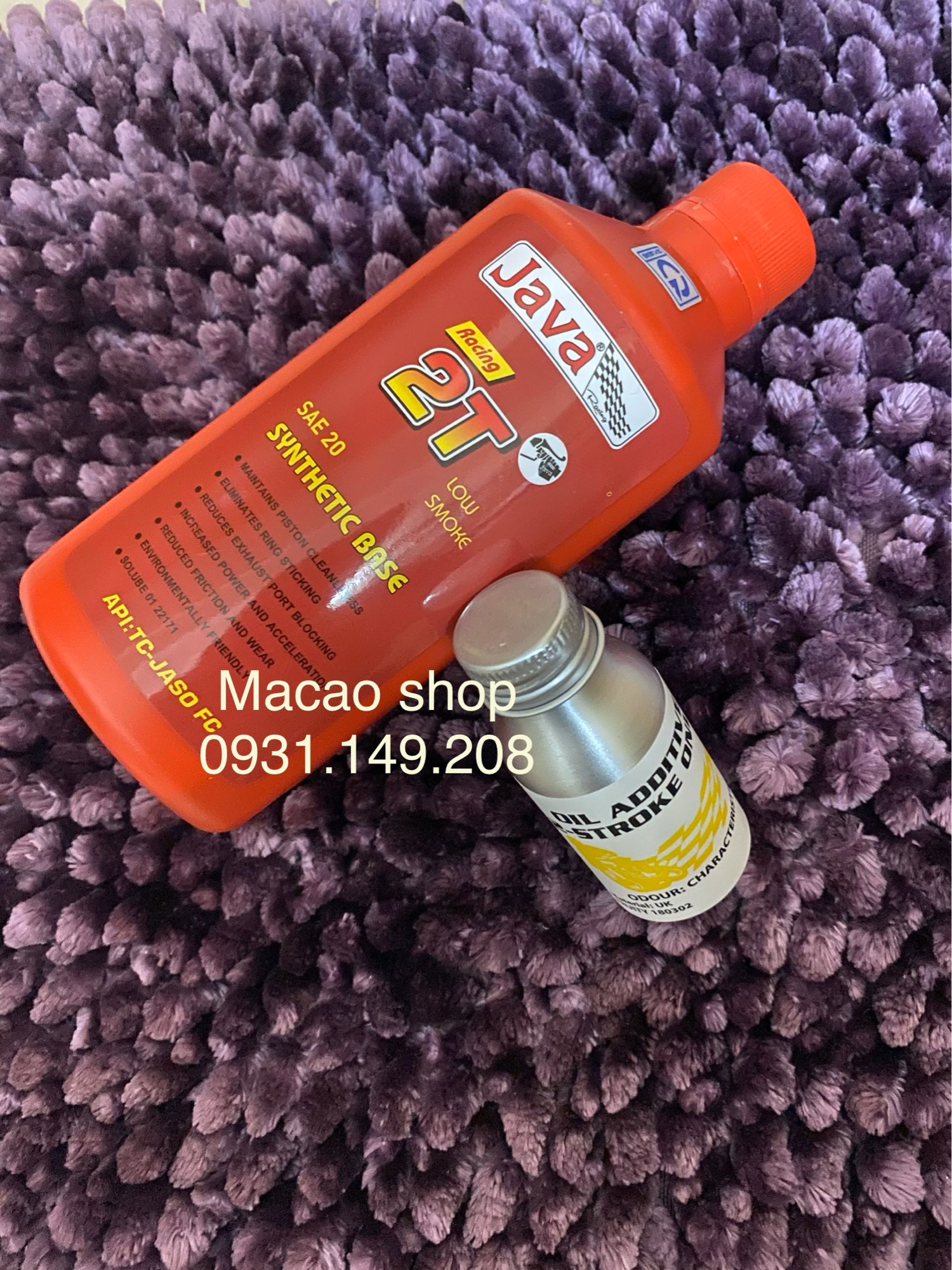 [HCM]Combo nhớt 2t Java và tinh dầu thơm ( sd bao ko cặn )