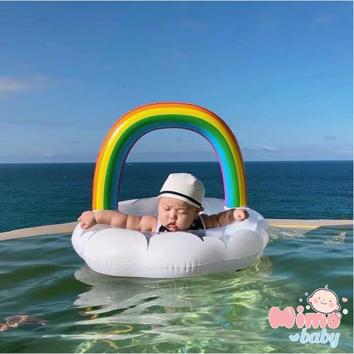 Phao bơi mây cầu vồng cho bé