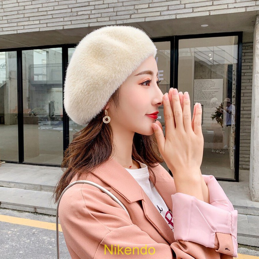 Mũ Nồi, Nón Nồi Len Lông Thỏ Ấm Áp (Có dây rút chỉnh được kích thước,Hàng QC loại 1 có túi Zip)
