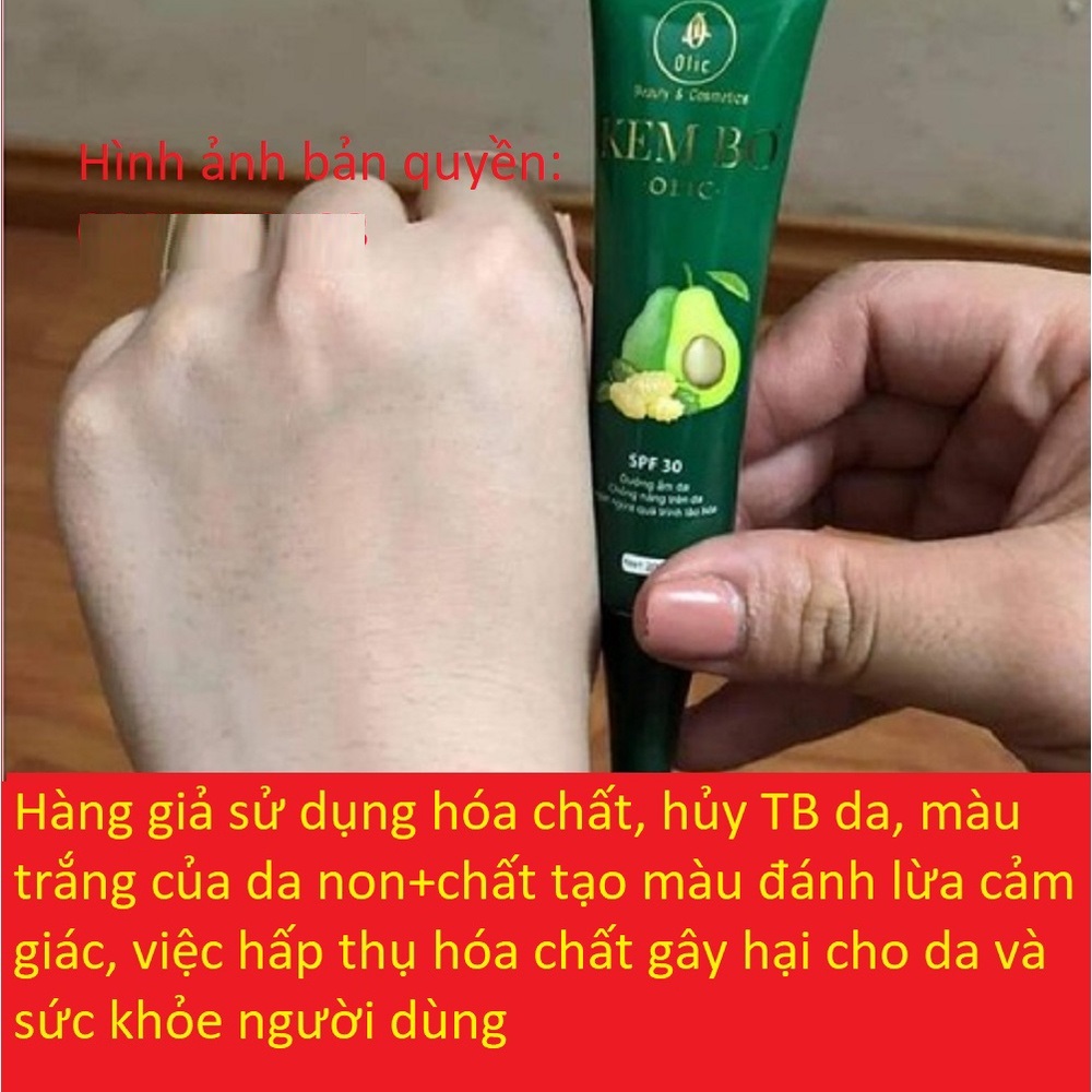 Kem bơ cấy trắng nano olic