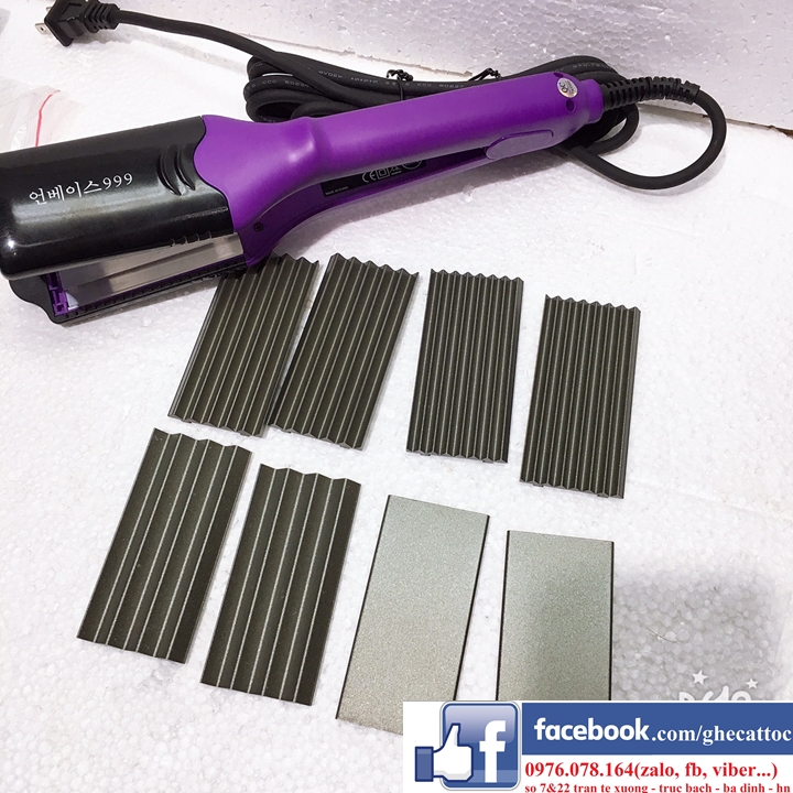 Máy duỗi tóc, bấm tóc, làm xoăn tóc đa năng, có nút điều chỉnh nhiệt độ tiện lợi, thân máy làm từ nhựa ABS chống va đập - BẢO HÀNH 1 ĐỔI 1
