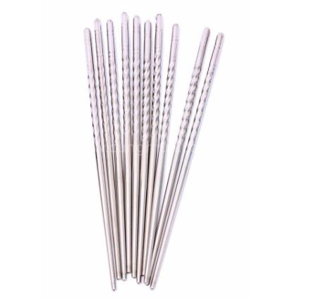 Bộ 5 đôi đũa inox xoắn cao cấp