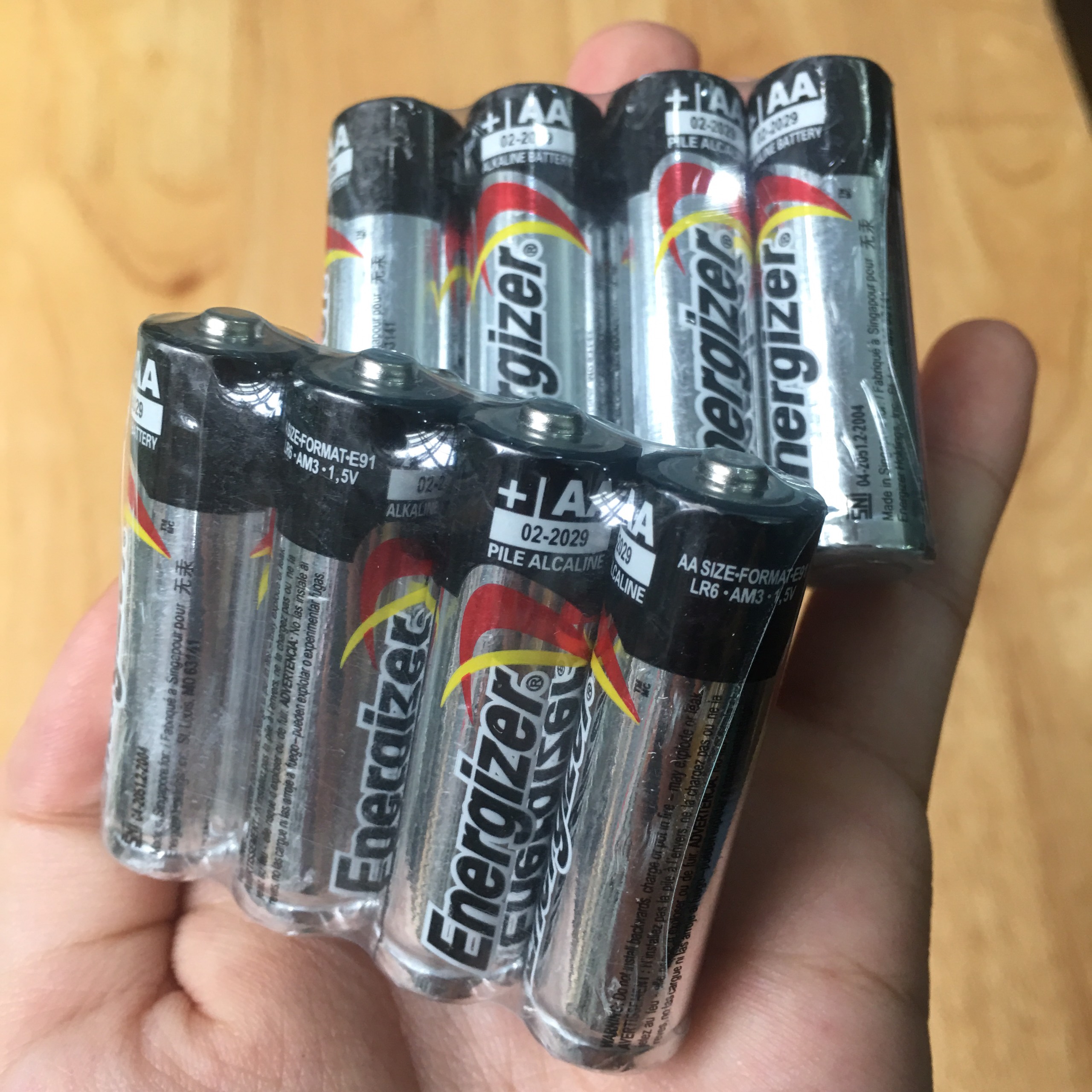 VỈ 2 VIÊN PIN ENERGIZER AA  AAA ALKALINE – 1 VIÊN AA  AAA ENERGIZER 1,5V