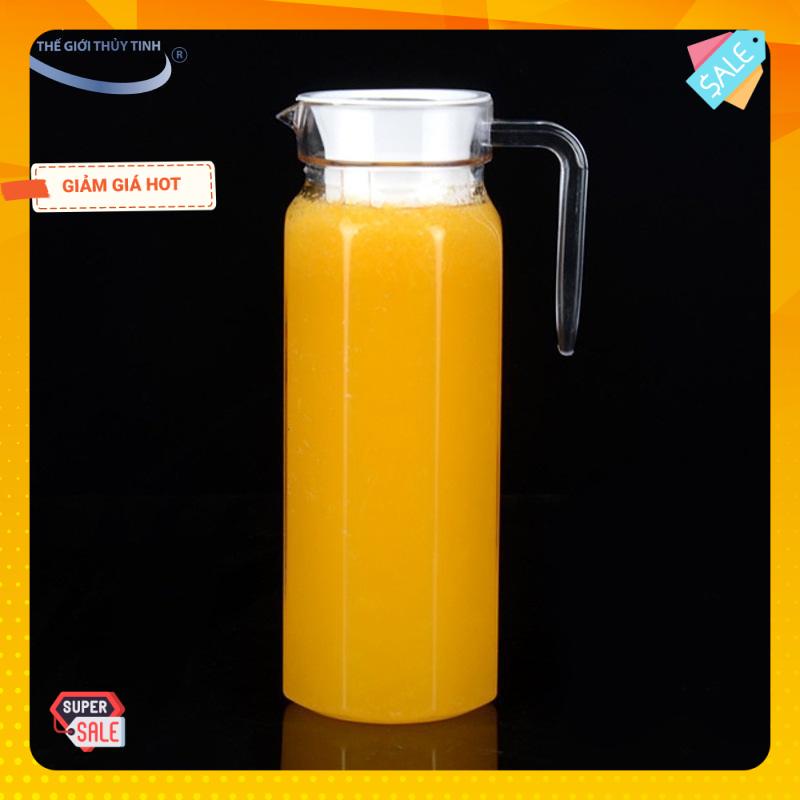Bình Thủy Tinh Miệng Rót Bát Giác 1 Lít Deli