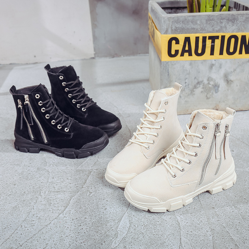 Giày boot cổ lửng,giày boot da lộn không độn đế B135