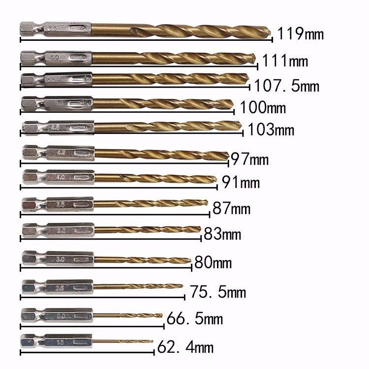 Bộ 13 mũi khoan sắt