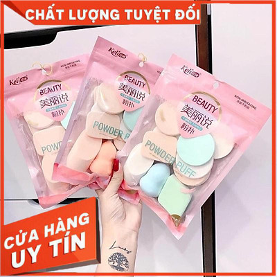 Set 13 Bông Mút Trang Điểm KELI Siêu Mềm Mịn