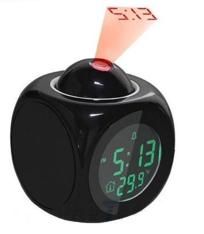 Đồng hồ báo thức để bàn có giọng nói và Chức Năng Hiển Thị Nhiệt Độ bằng ĐÈN LED lên tường bán chạy