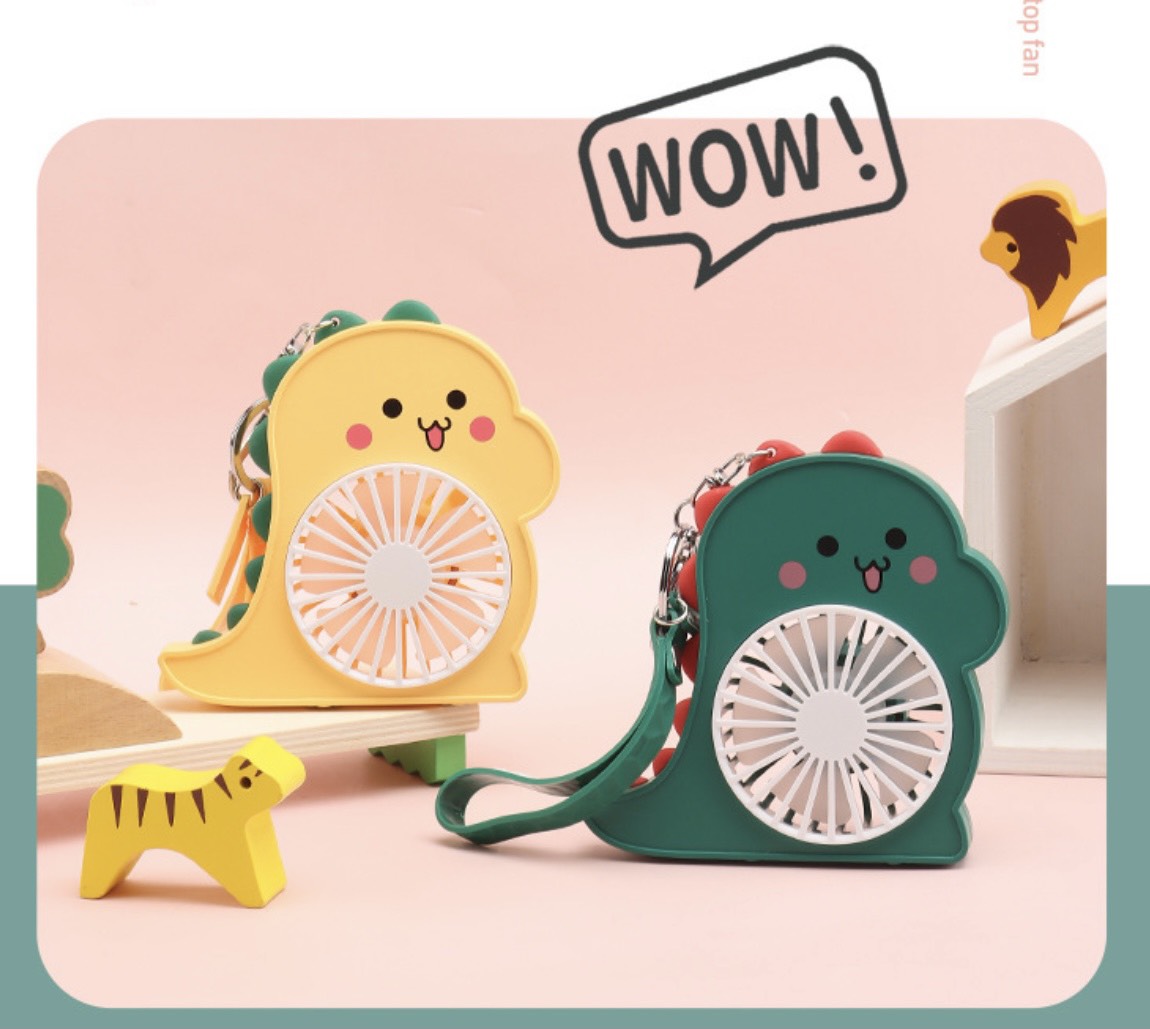 Quạt mini sạc điện có móc khóa cute