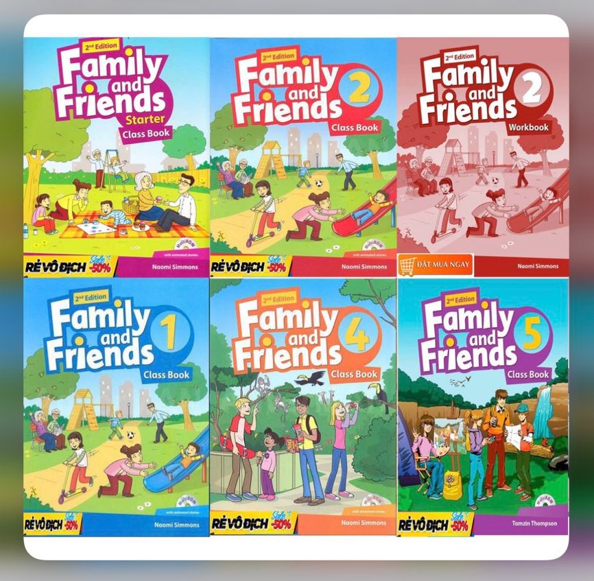 Family and Friends Level 2 Class Book, Workbook 1nd - 2nd