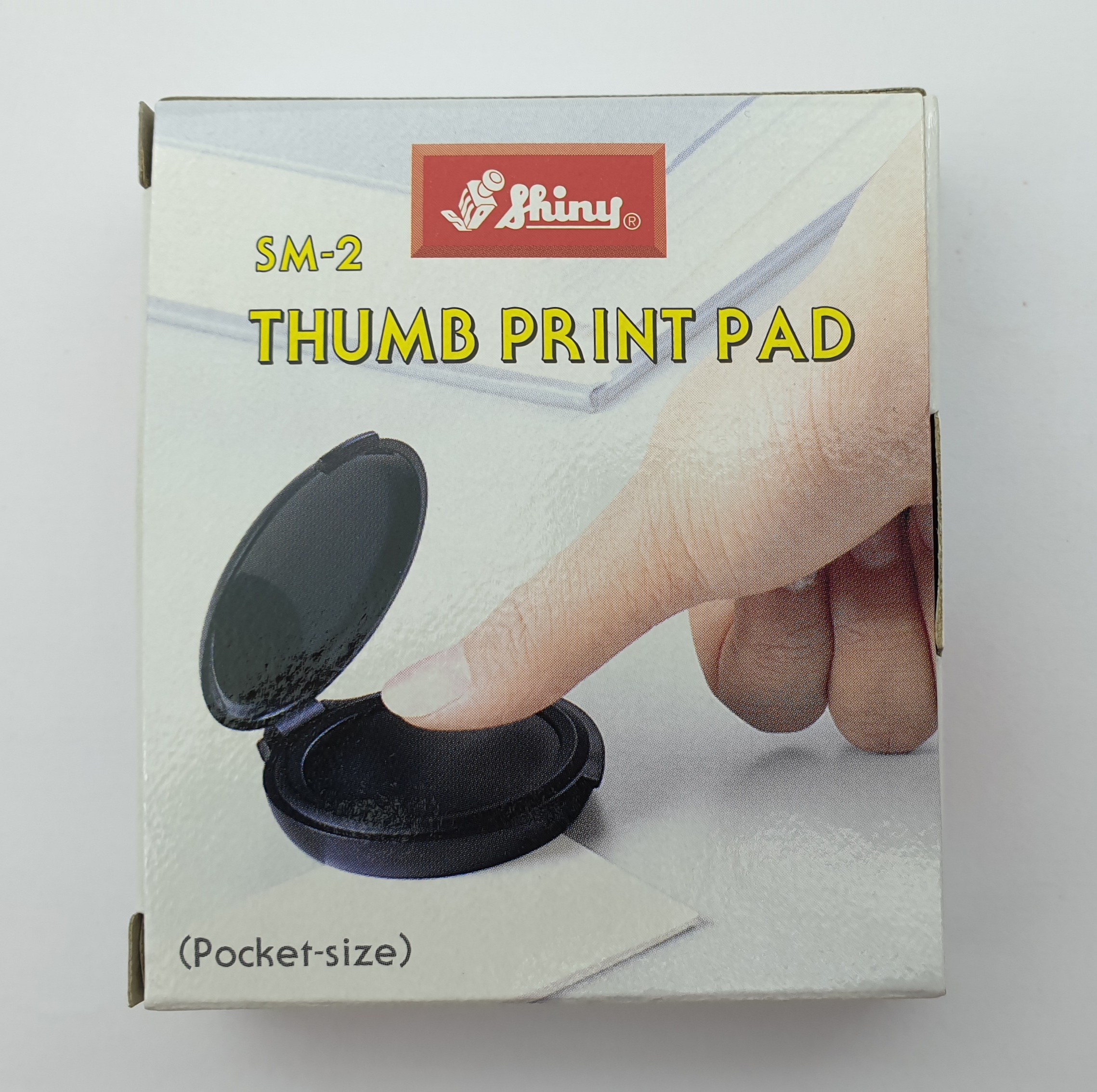 [HCM]Khay mực lăn tay tròn Shiny màu đỏ - SM2