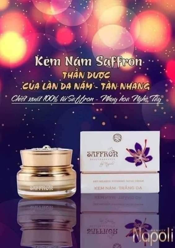 Kem nám saffron(20gm)[FREESHIP] tri nám.dưỡng trắng da.