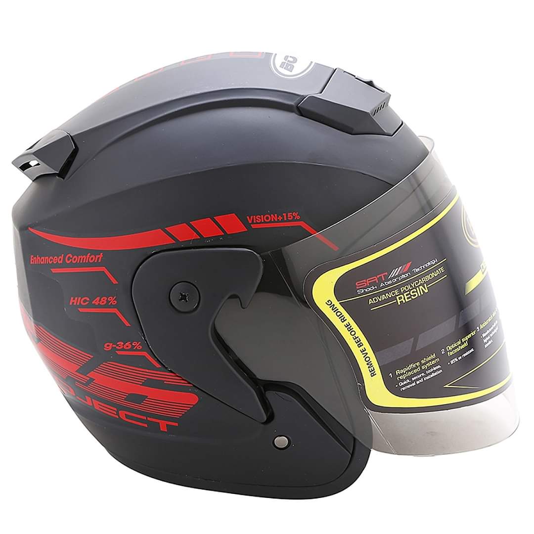 Nón bảo hiểm 3/4 tem bọ cạp 46-nón bảo hiểm 3/4 bopa helmet phượt thủ