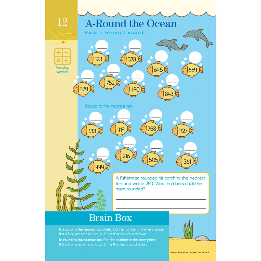 Sách Summer Brain Quest 3&4 - Á Châu Books ( 8 - 9 tuổi )