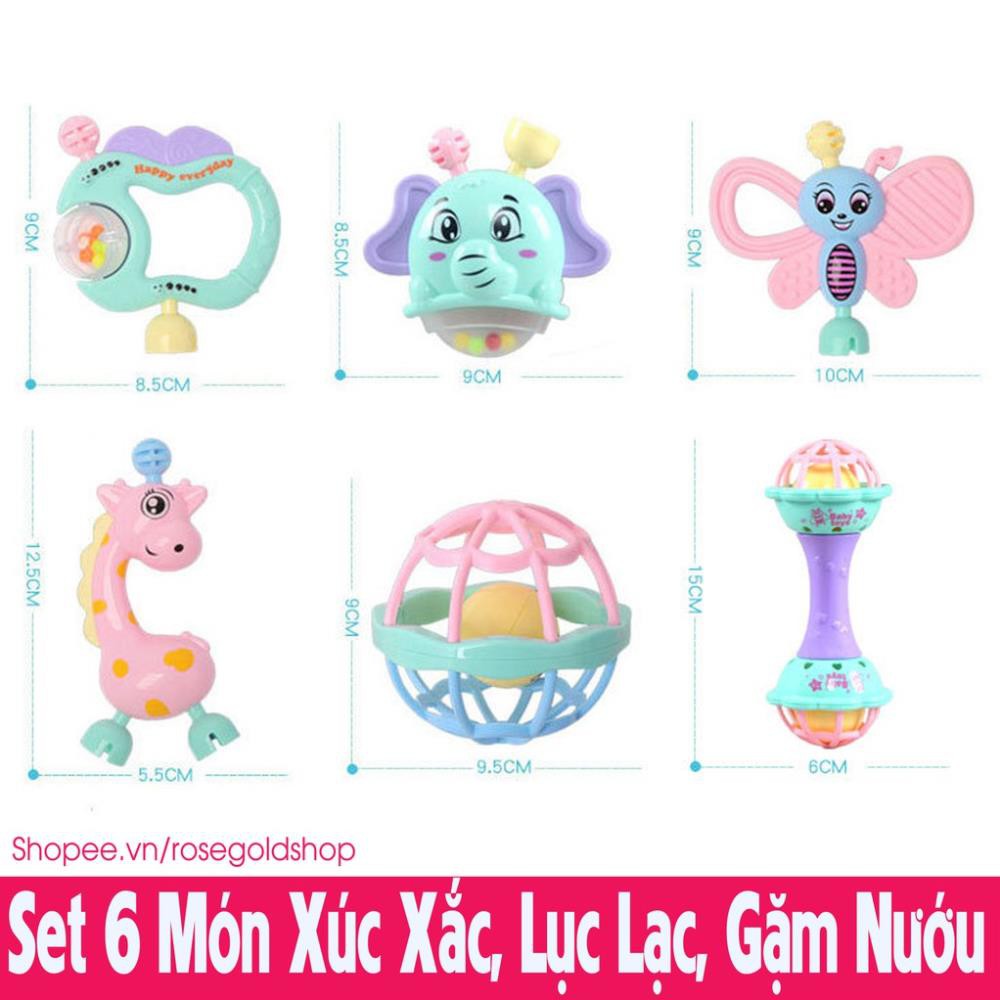 Set 6 Món Xúc Xắc, Lục Lạc Cho Bé