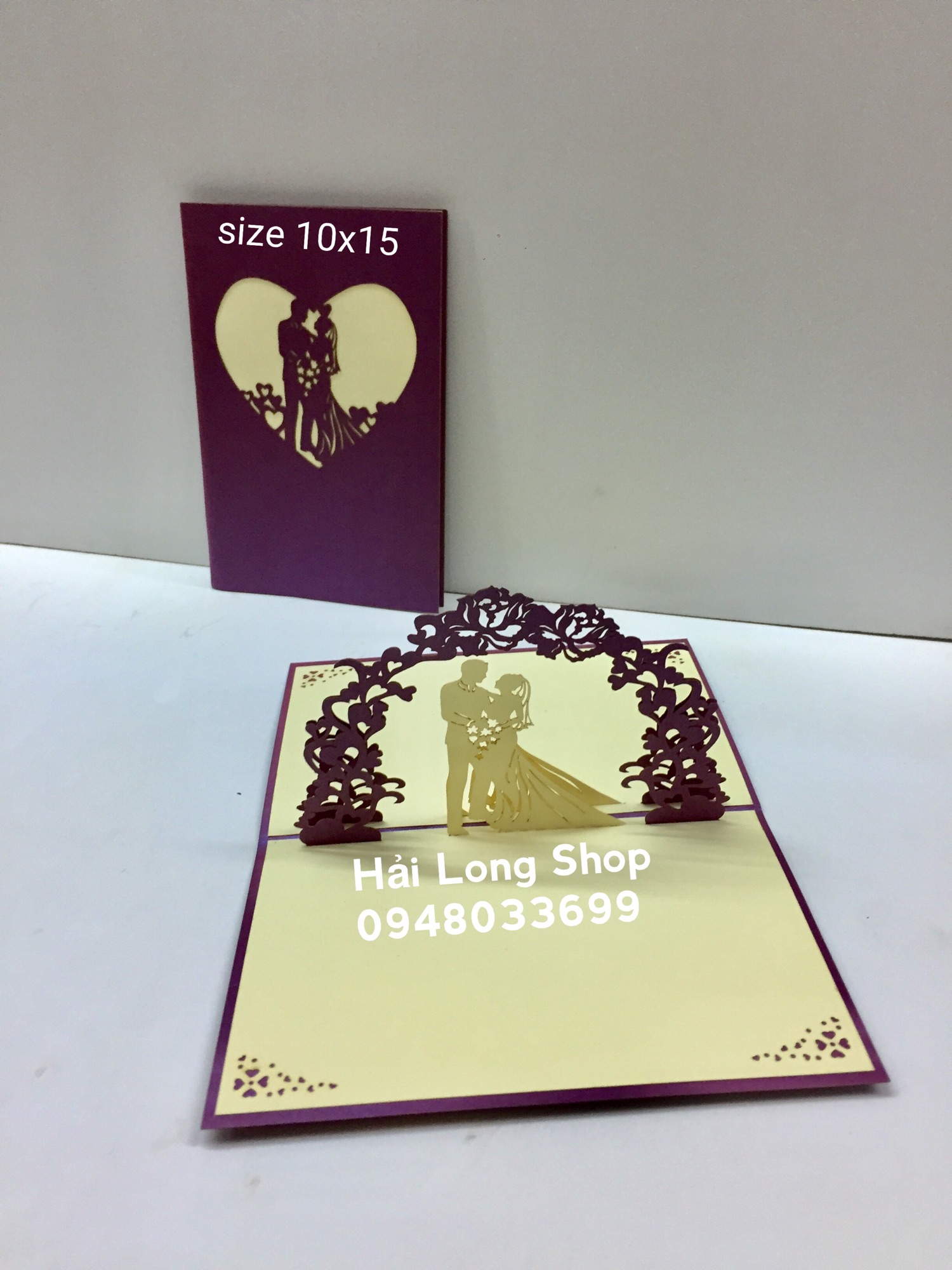Đám Cưới 1 - Wedding - Thiệp 3D  ( bìa nhũ )