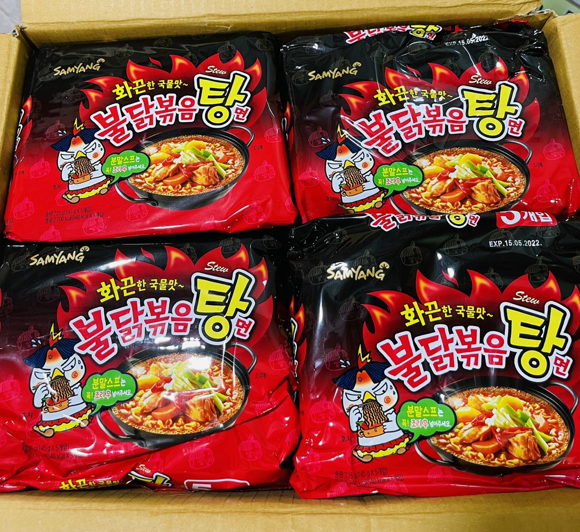 Mì cay nước Samyang Hàn Quốc ( Lốc 5 gói x 145g)