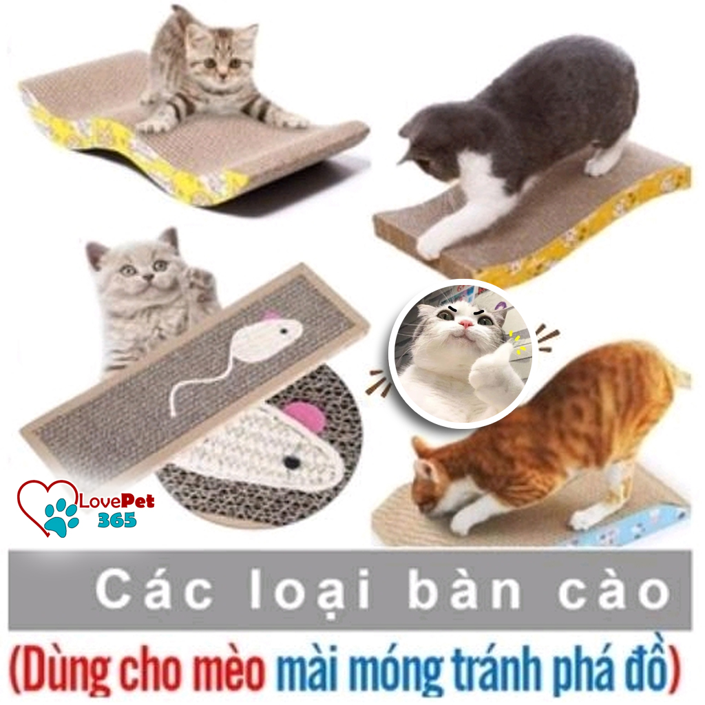 Bàn Cào Móng Cho Mèo Kiêm Mài Móng Tránh Mèo Cào Ghế Sô Pha - Love Pet 365