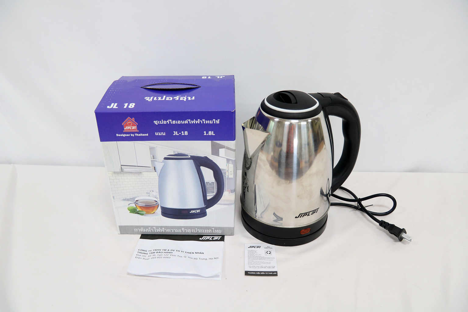 Ấm siêu tốc Thái Lan 1.8 Lít Jipl@i JL-18