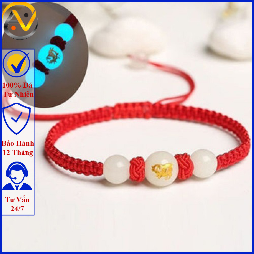 Vòng tết chỉ đỏ may mắn cho nữ tuổi hợi - Vòng tay phong thủy may mắn tài lộc