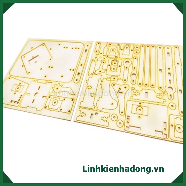 Khung Cánh Tay Máy ARM Robot 4 DoF Gỗ (Không Bao Gồm Động Cơ RC Servo)