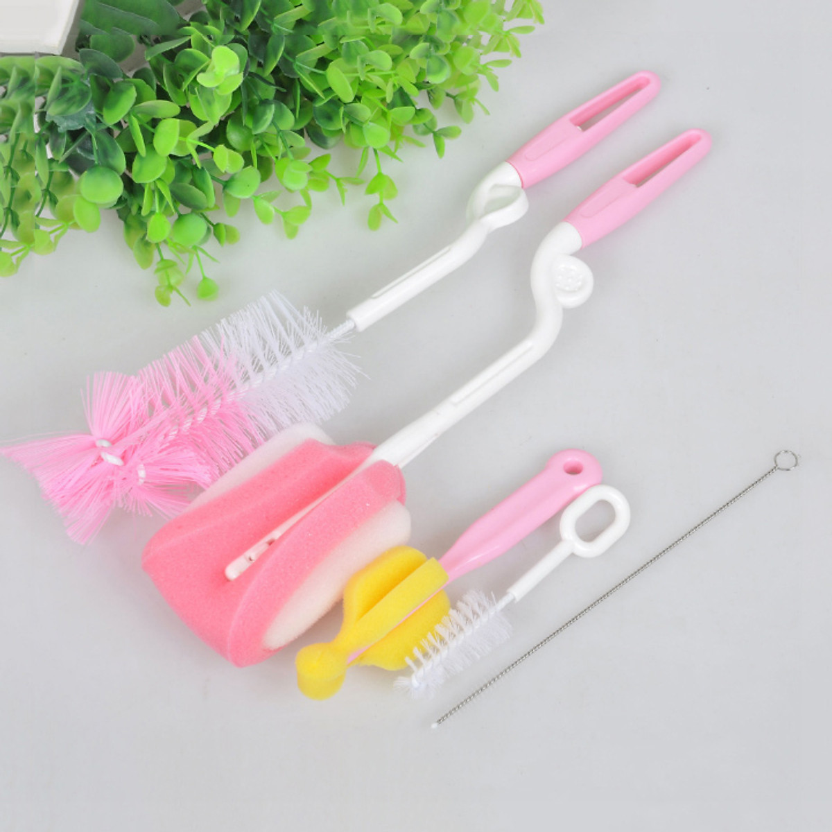 Bộ dụng cụ cọ rửa bình sữa cho bé