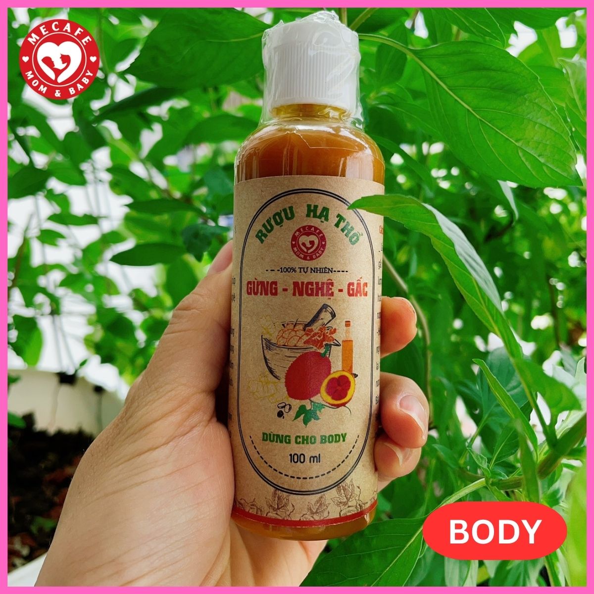 Cốt nghệ gừng hạt gấc hạ thổ (dùng cho body)