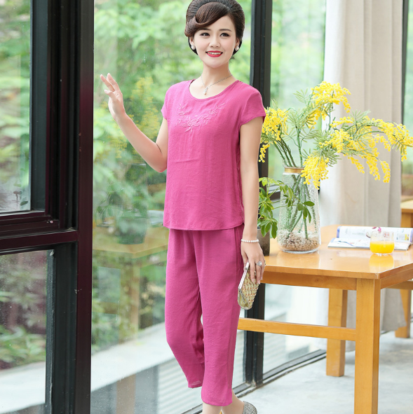 BỘ TRUNG NIÊN NỮ MẶC NHÀ CHẤT ĐŨI