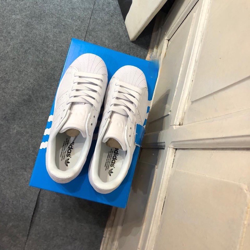 🔥Ảnh thật🔥 Giày thể thao sneaker super star trắng full