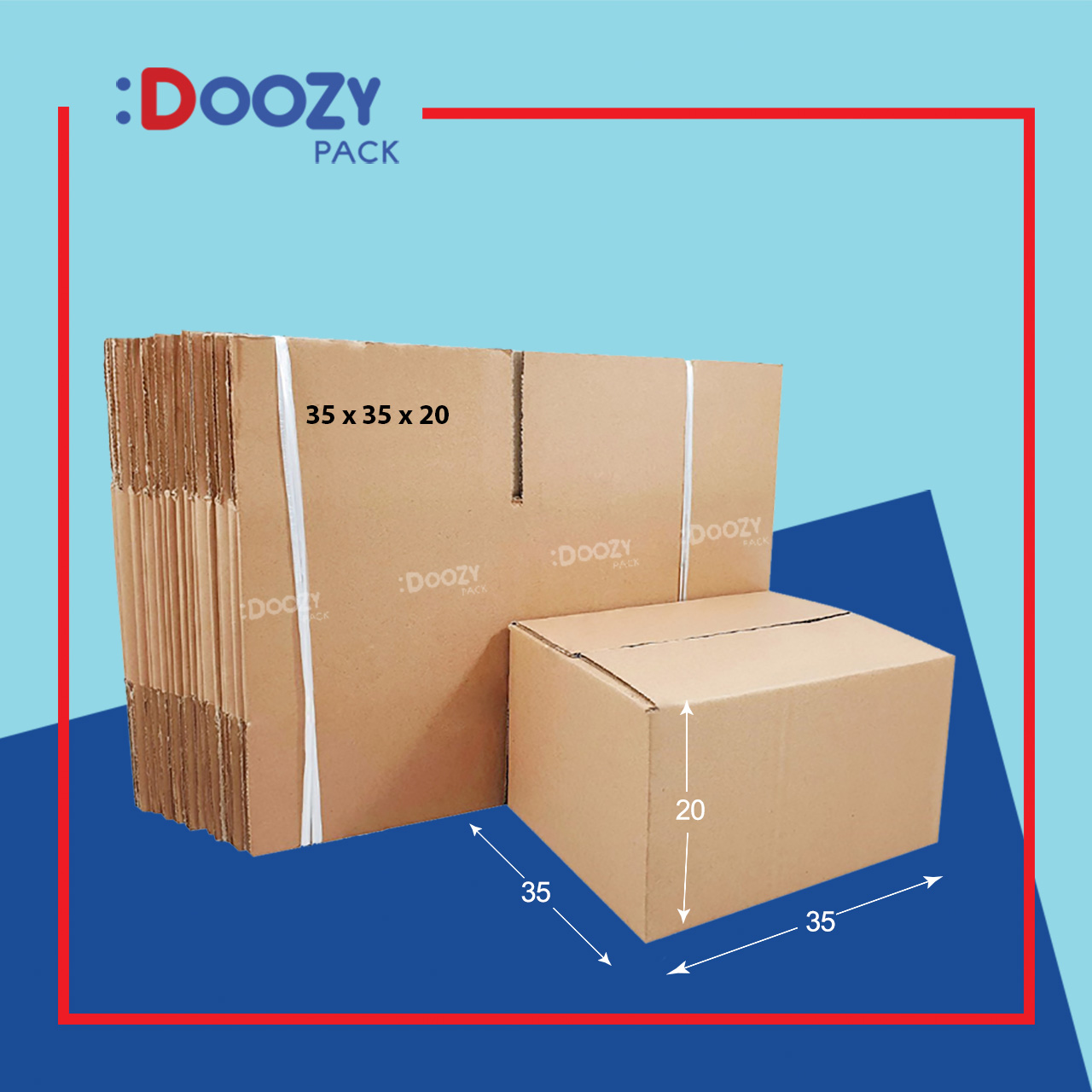 Bộ 100 thùng carton size 27, KT 35*35*20 cm