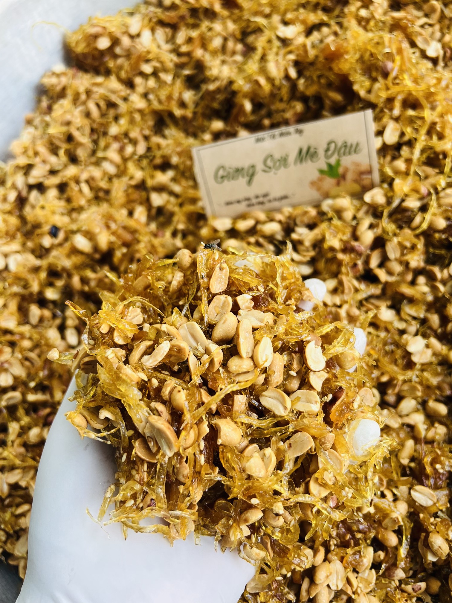 500g Mứt Gừng Sợi Dẻo Mẹ Đậu Thơm Ngon