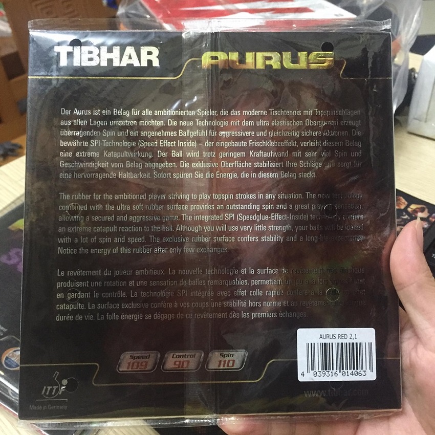 Mặt vợt bóng bàn Tibhar Aurus