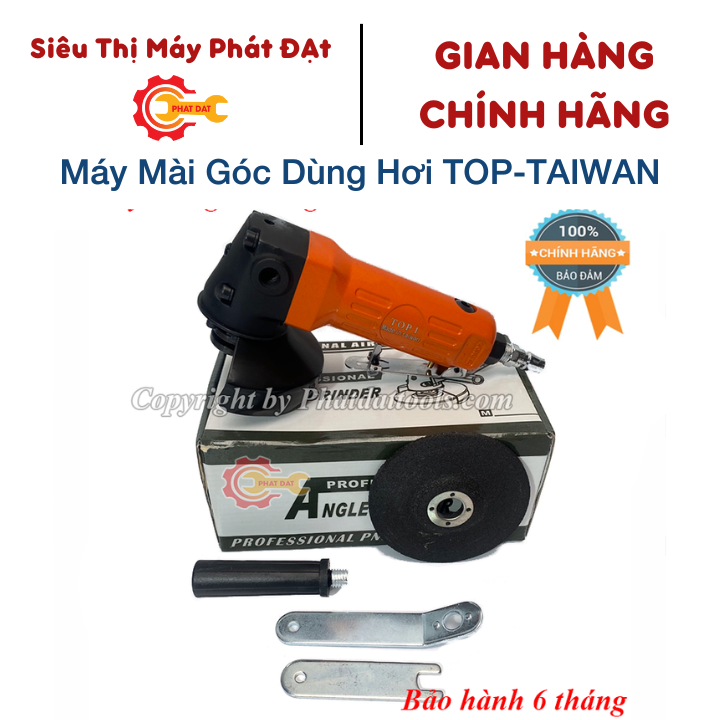 Máy mài góc đa năng dùng hơi TOP-100 - Made in Taiwan - Bảo hành 6 tháng-Máy cắt dùng hơi