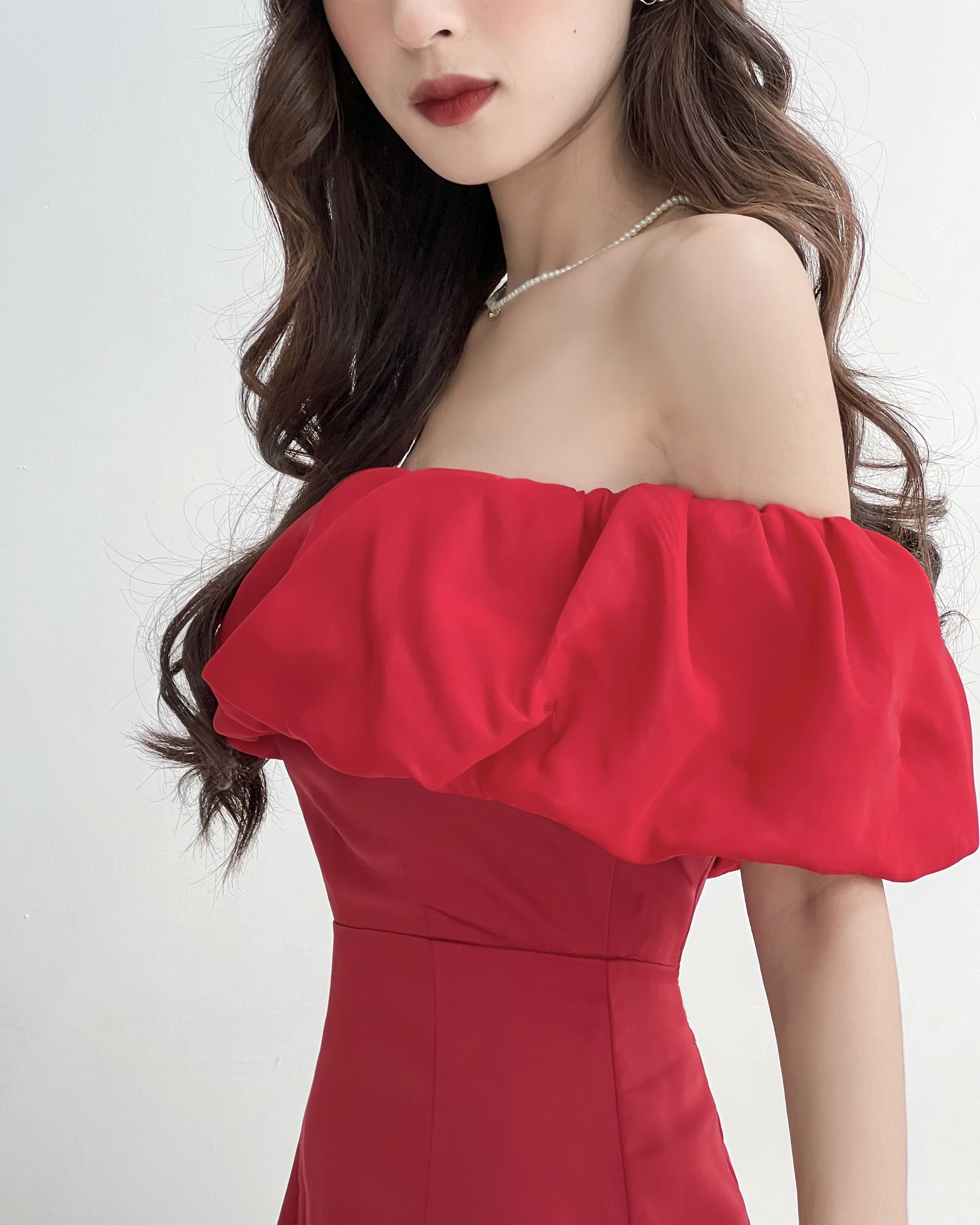 Đầm CINDERLA - Đầm bẹt vai form chữ A