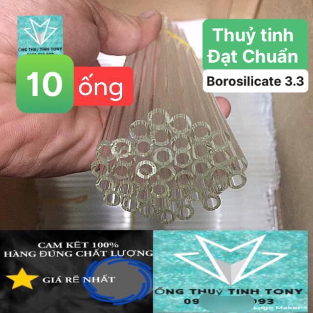 Ống thủy tinh LOẠI 1, COMBO 3O.ống  [ 3O,2O,1O,ỐNG]