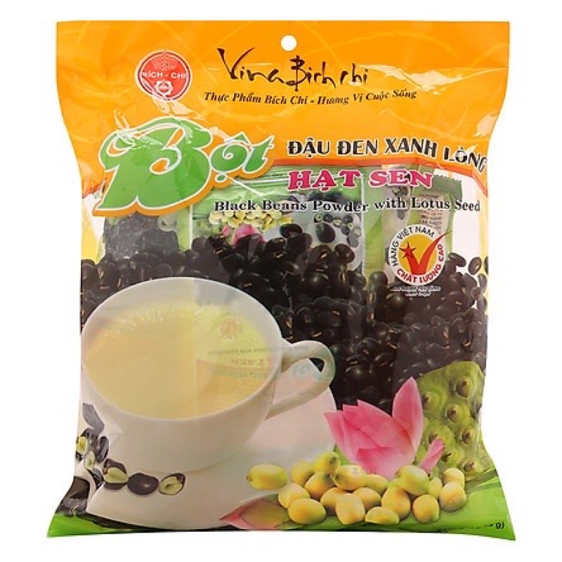 Bột đậu đen xanh lòng bích chi 35g x 10 gói