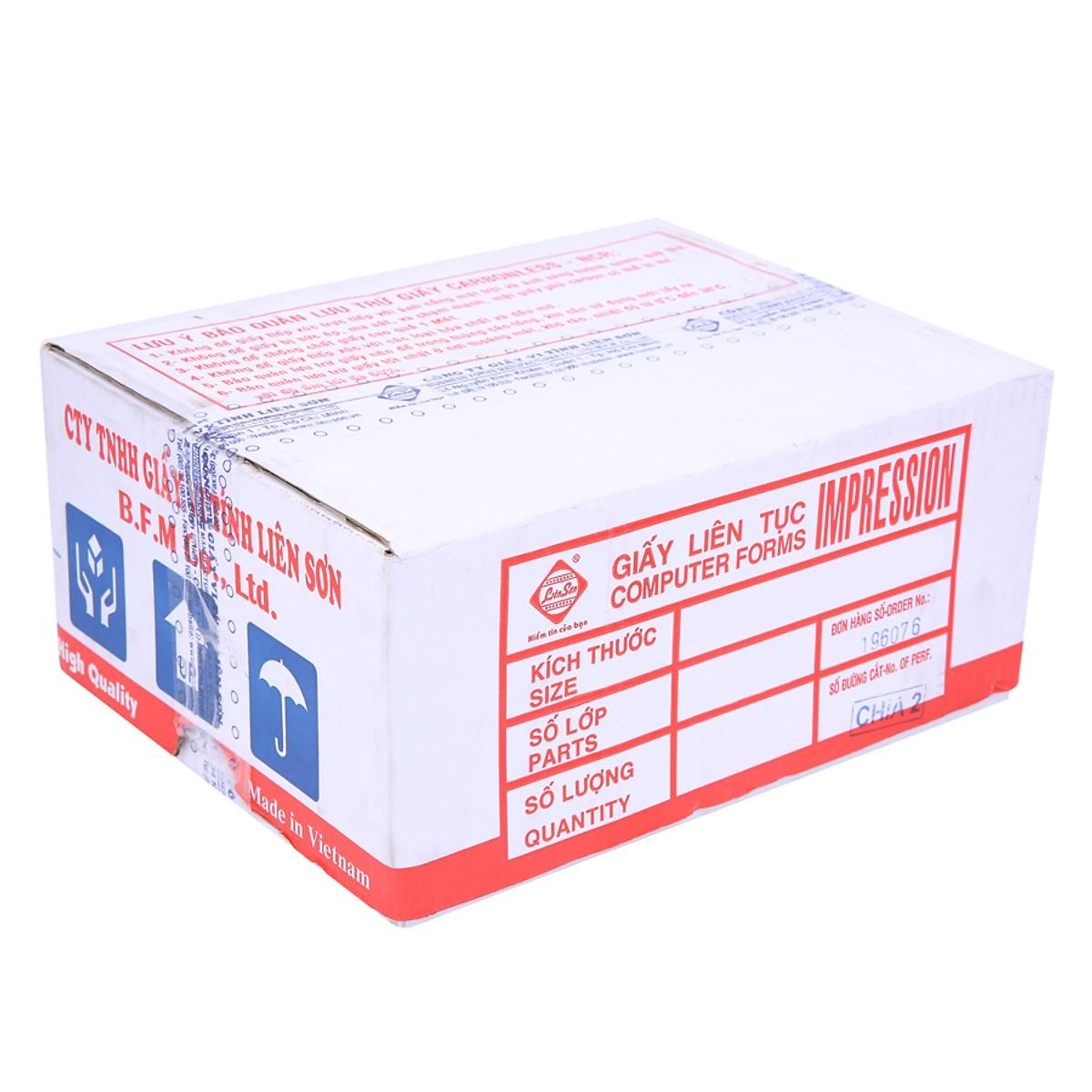 giấy vi tính liên tục 2 liên chia 2 khổ (210x279)