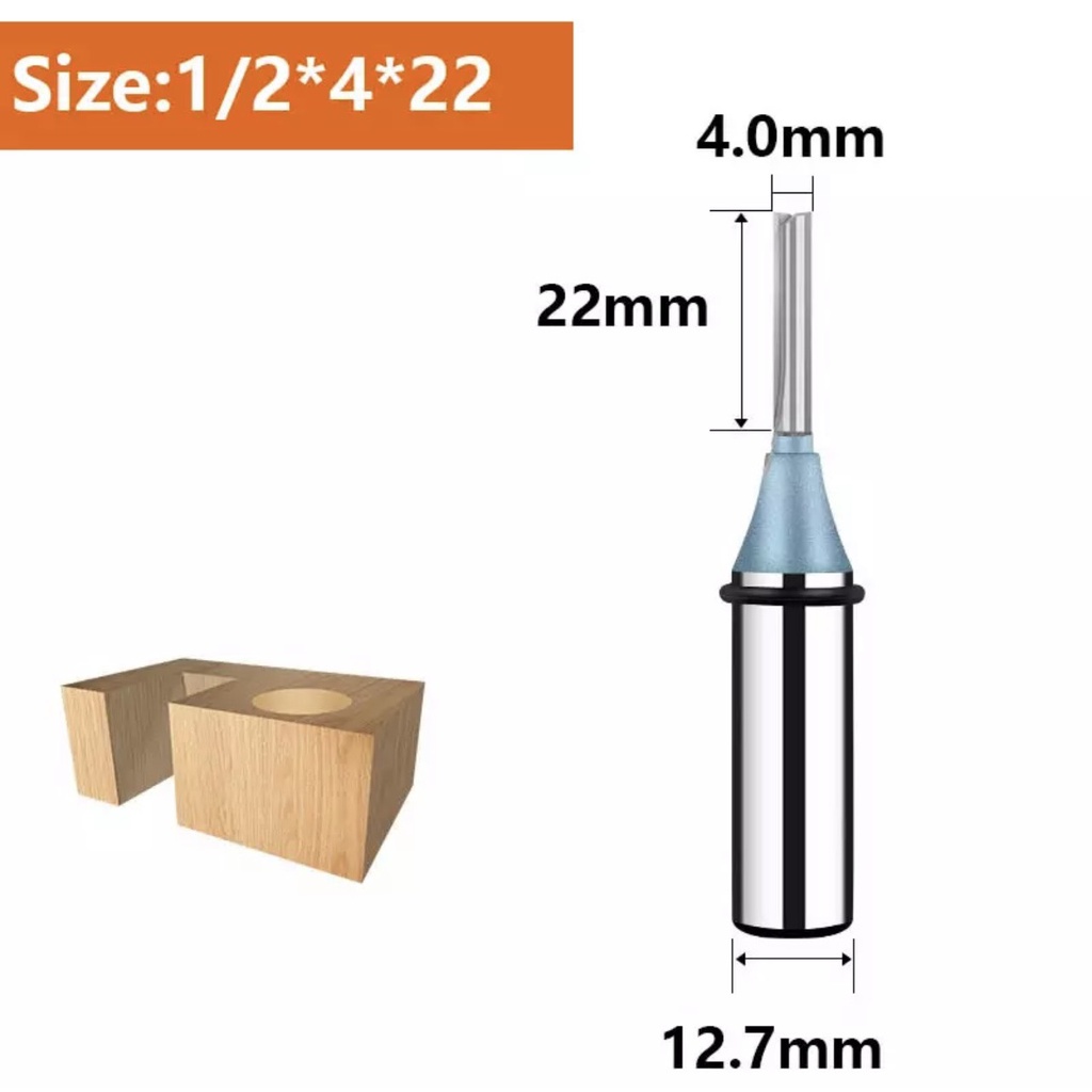 Mũi phay cnc cắt gỗ dao phay 3 cánh , 2 me thẳng và xoắn tct tideway 3,4,5,6,8mm mccnc-tw