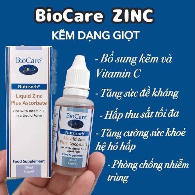 Kẽm Giọt - zincC và vitamin C 30ML