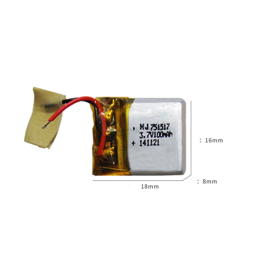 Pin 3.7v 100mahMáy bay điều khiển từ xa Flycam có mạch xả 20c sạc lại nhiều lần