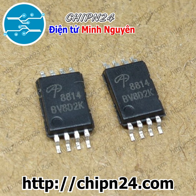 [2 con] (ST) Mosfet Dán AO8814 TSSOP-8 Hàng Tốt 7.5A 20V (2 Kênh N) (SMD) (8814) - HH004681