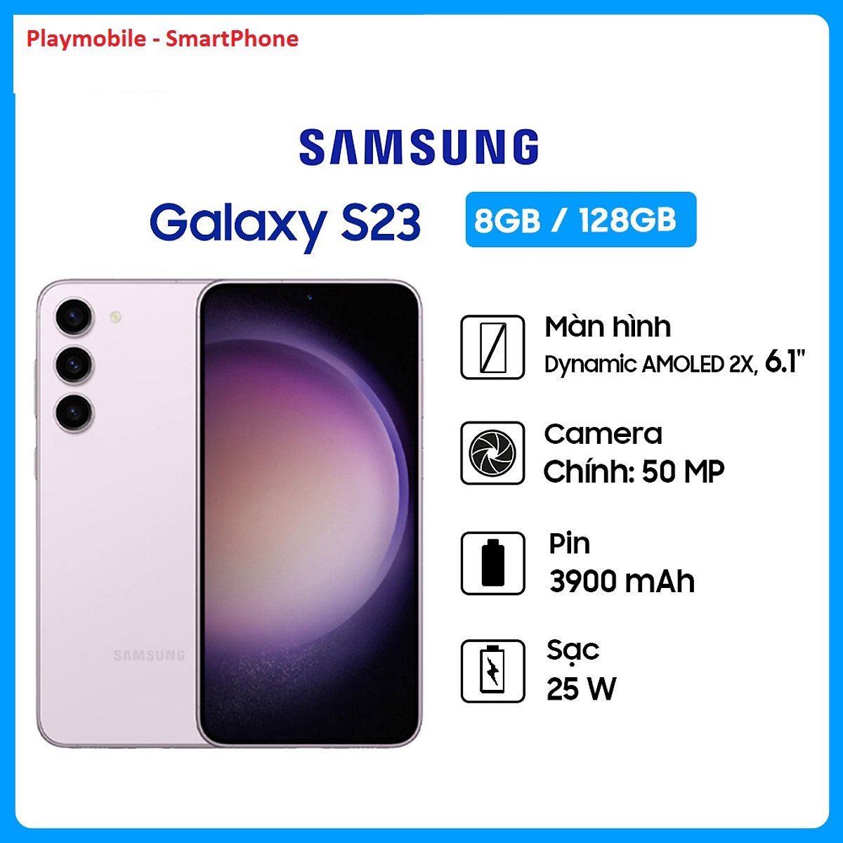 Original US Galaxy S23 5G dual sim smartphone | Snapdragon 8 Gen2 8/128GB with 25W playmobile charger