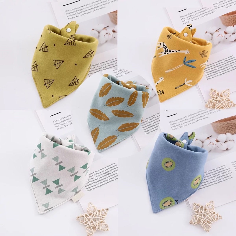 Yếm tam giác/yếm dãi cho bé 100% cotton (Mẫu vintage)