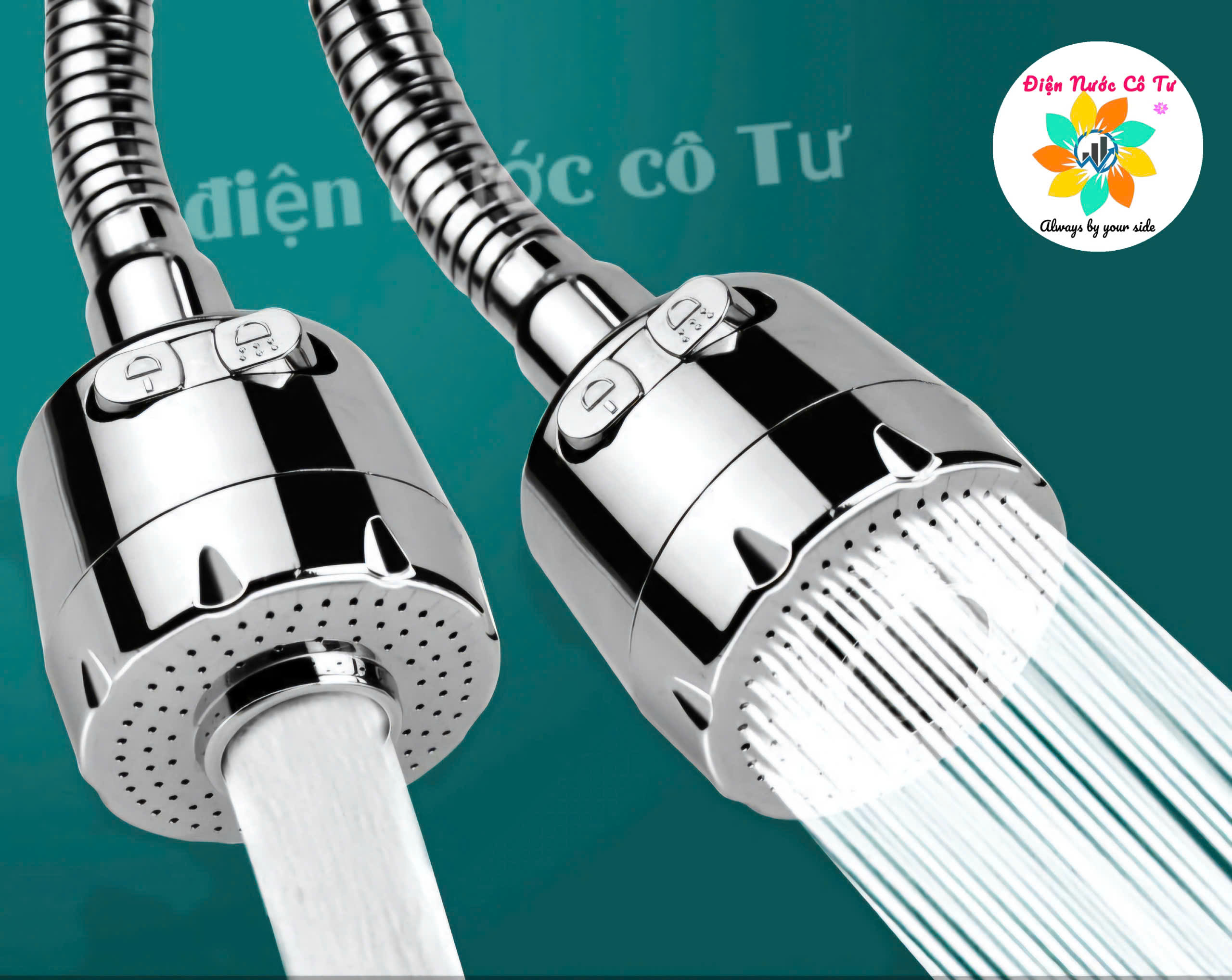 Đầu vòi nước rửa chén (cổ mềm hoặc cổ cứng) - đầu chén tăng áp cho vòi rửa chén