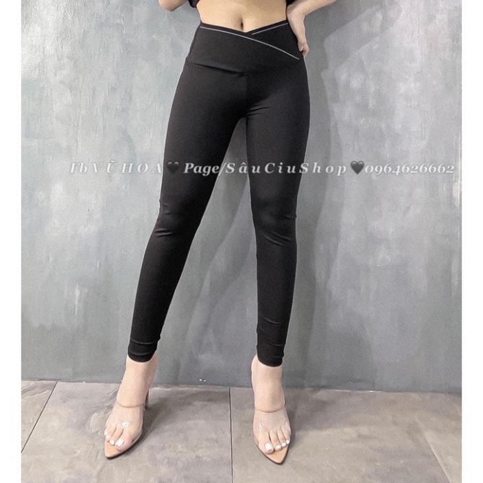 Quần legging CẠP CHÉO, nâng mông, gen bung siêu tôn dáng