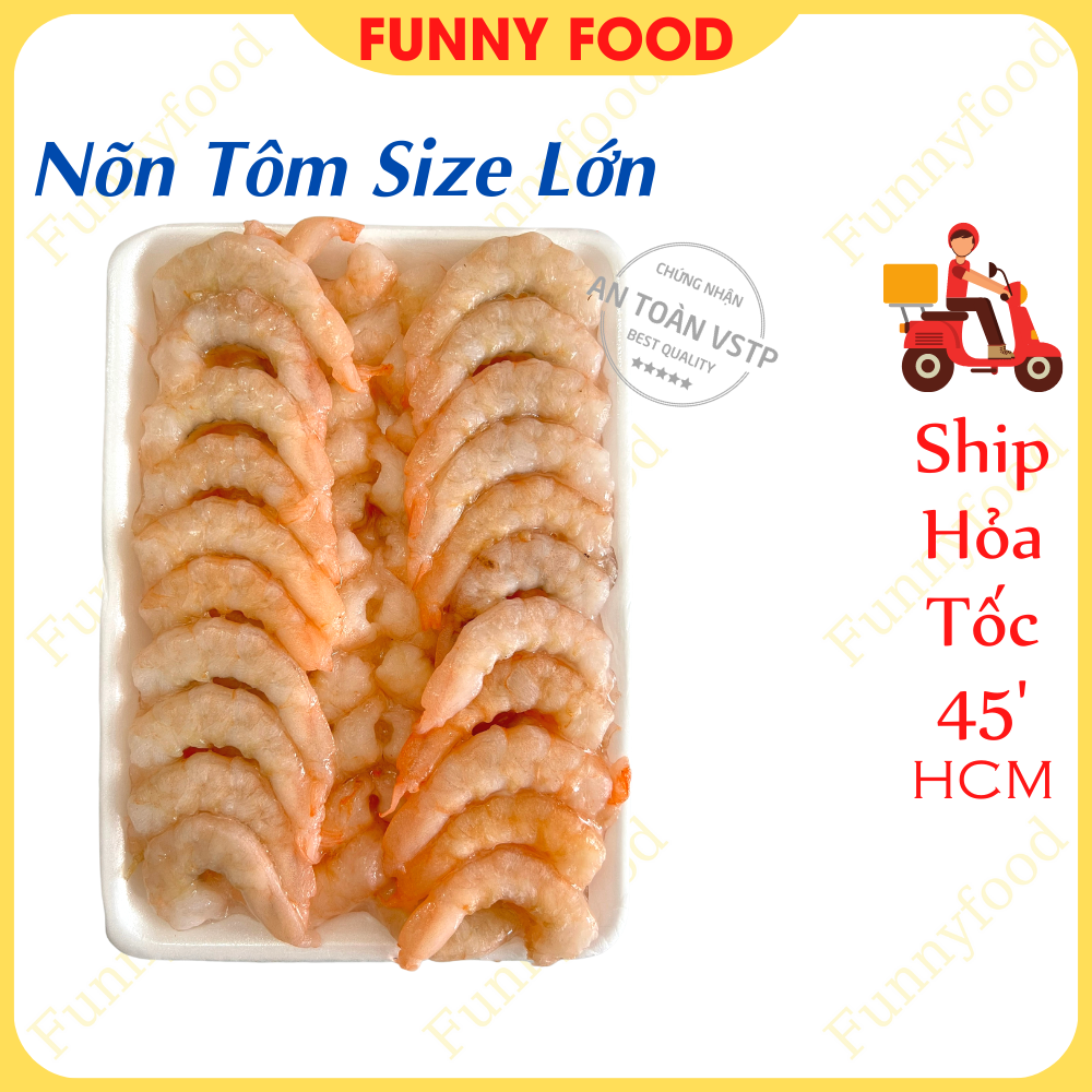 Nõn tôm tươi – tôm tươi bóc vỏ 500g – – funnyfood