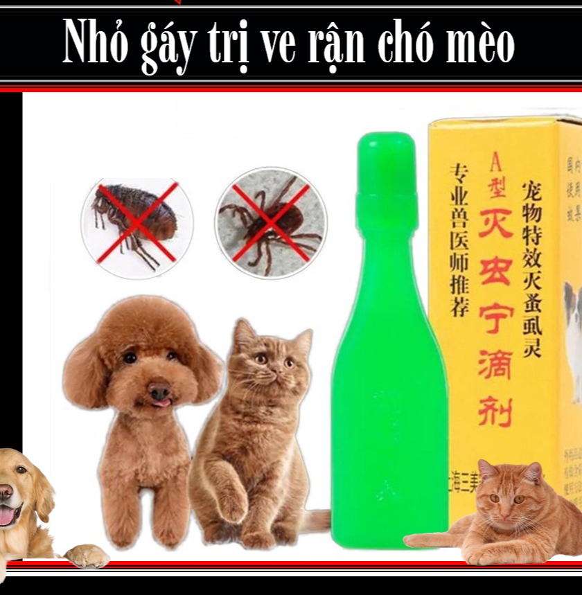 Hanpet - Th.uốc Nhỏ Gáy Tr.ị Ve Rận (Hongkong) Cho Thú Cưng