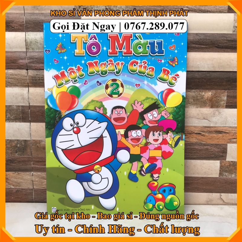 [HCM]Vở tô màu doremon - doraemon [HÌNH THẬT+VIDEO]