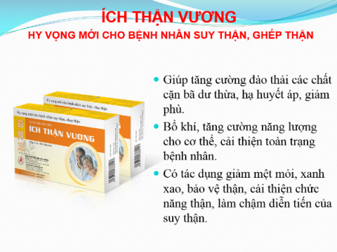 Ích Thận Vương - dùng cho người bị suy thận