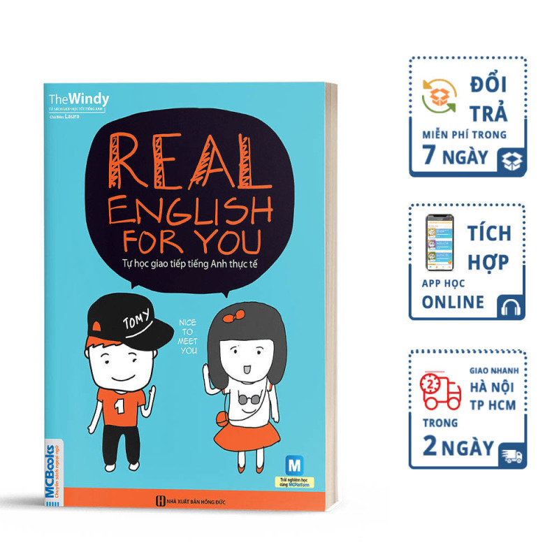 Real English For You - Tự Học Giao Tiếp Tiếng Anh Thực Tế Cho Người Học Cơ Bản - Học Kèm App Online